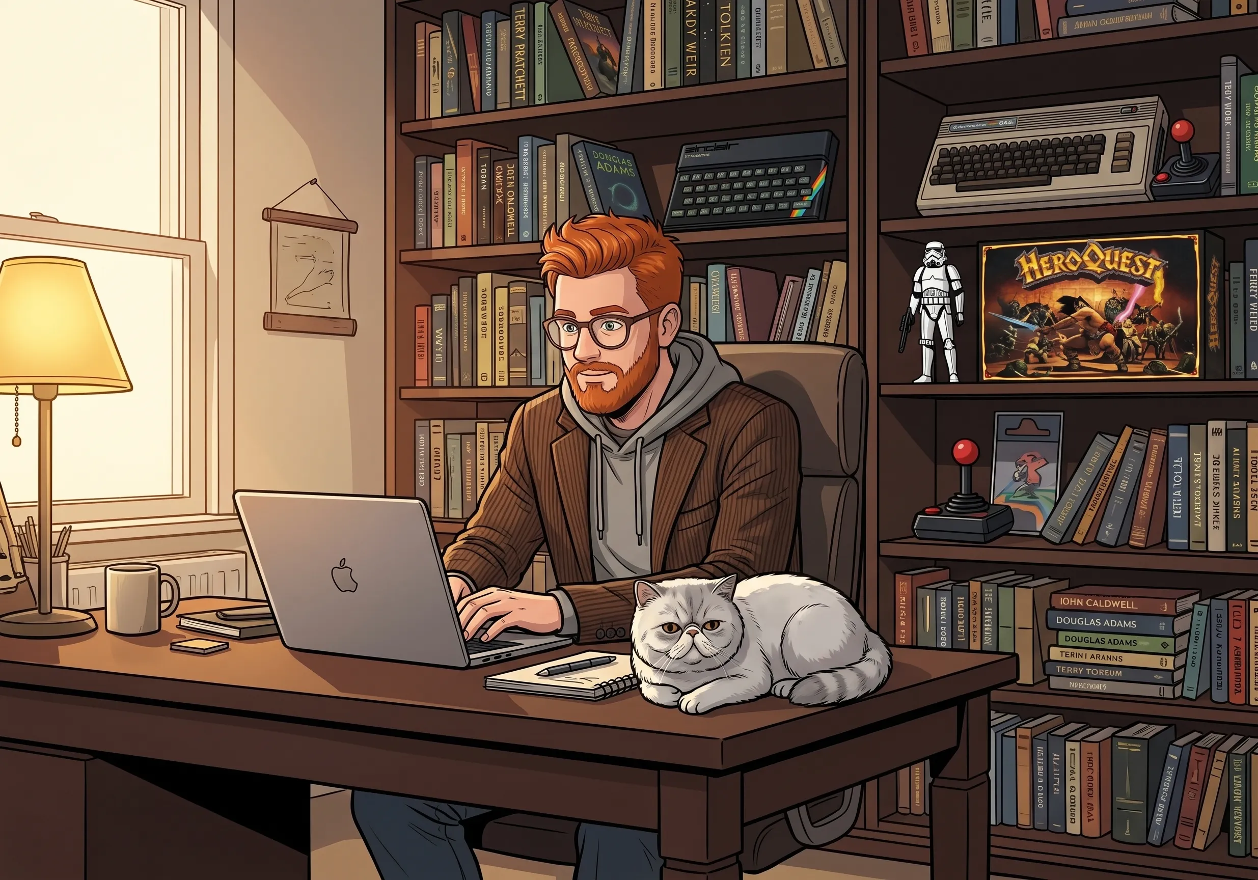 Commercial use — the AtomForge character at work
